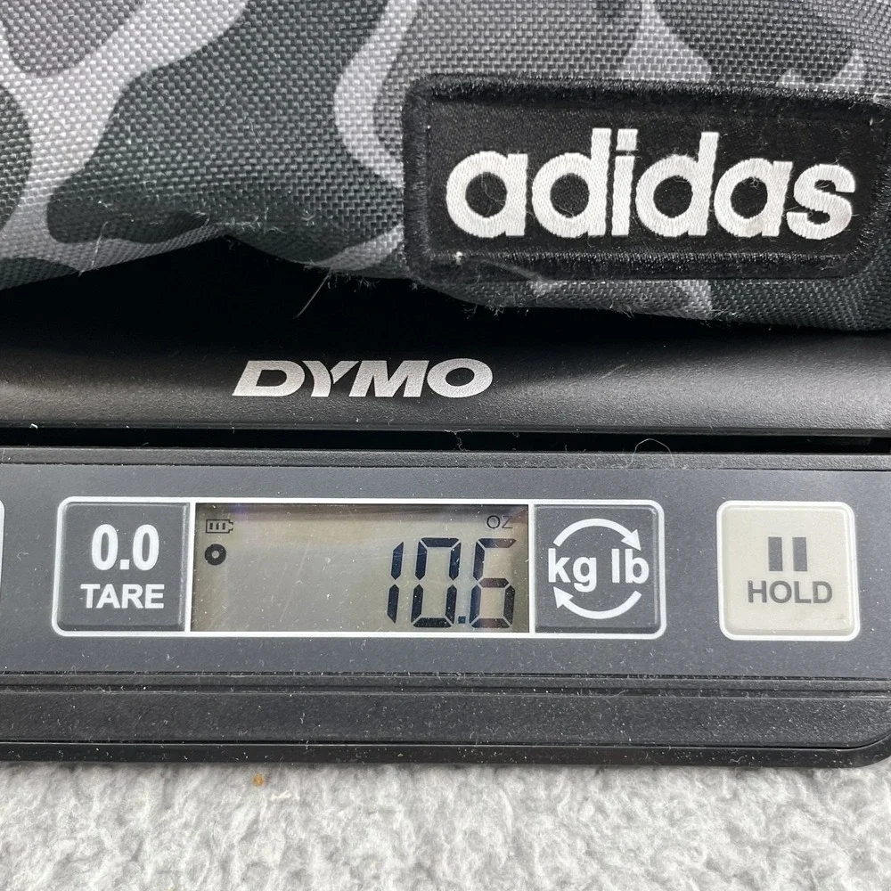 Adidas Backpack Camo Pockets Large Gray Academia Hiking Camping Travel Streetwea